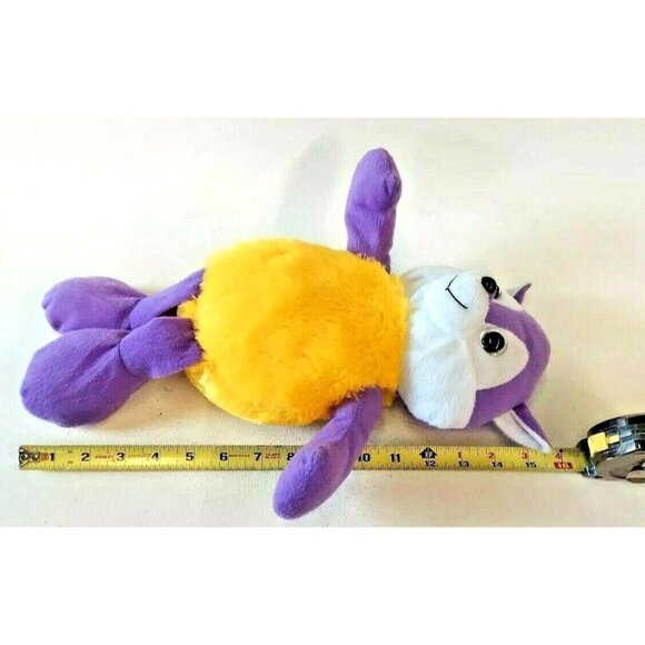Kellytoy Fox Plush Purple White Fuzzy Yellow Body Stuffed Animal Toy 16 in - Picture 9 of 9